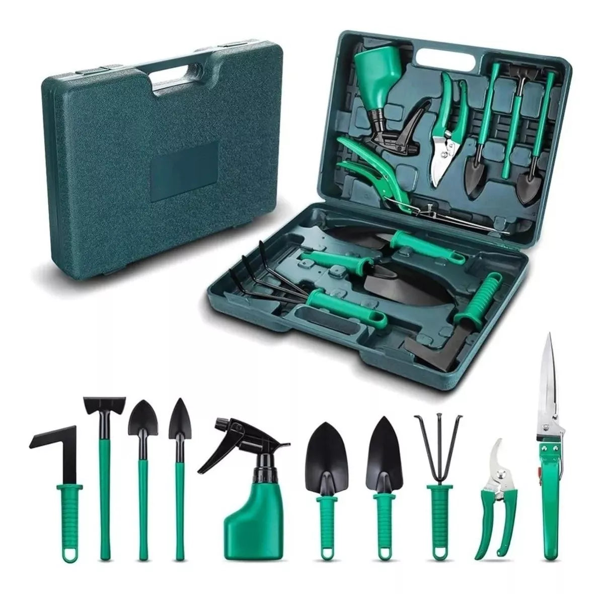 Kit De Jardinería 10 Pzs + Estuche P/ Indoor Outdoor Jardín