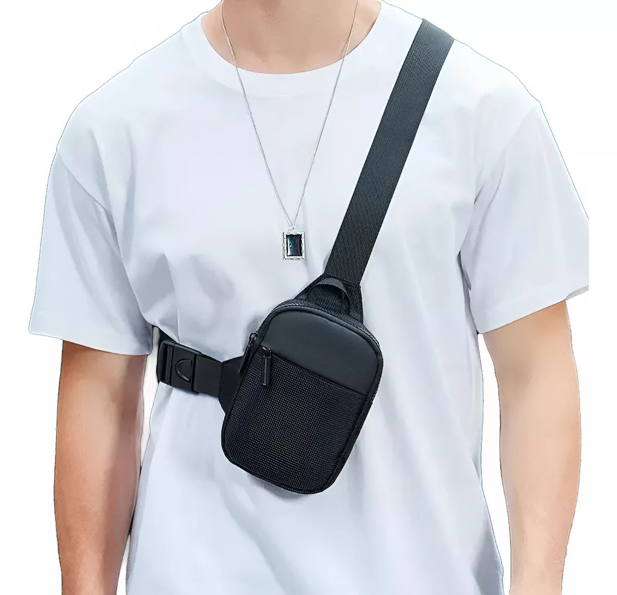 Bandolera Mini Porta Celular Impermeable Viaje Documentos