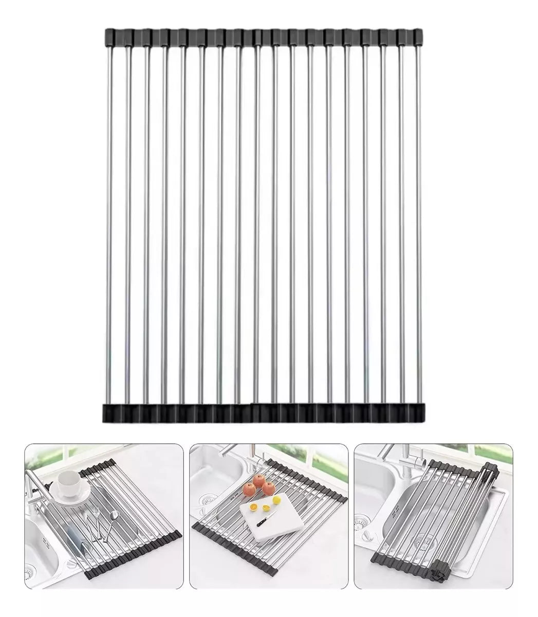 Escurridor Extensible Secaplatos Enrollable Bacha Grande