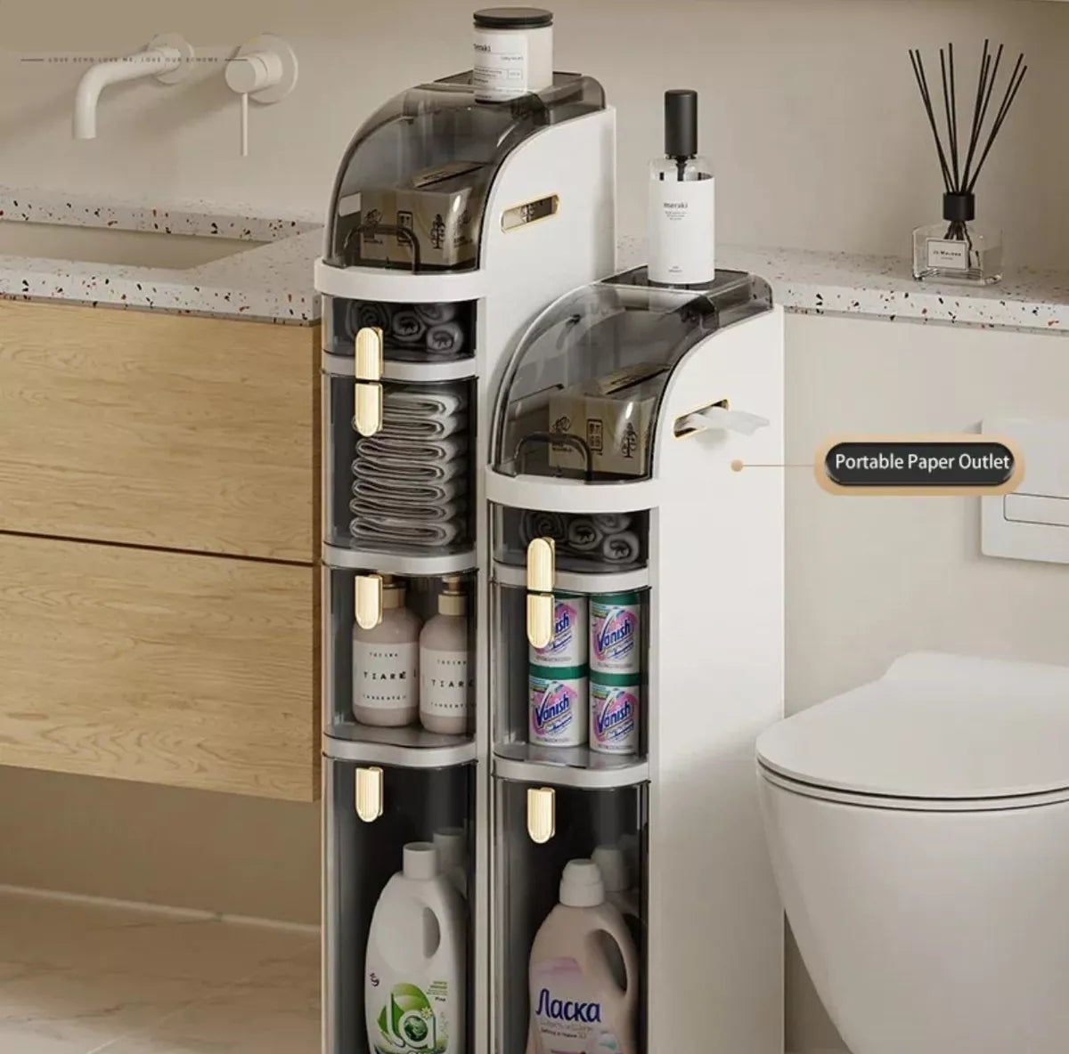 Organizador Grande Multiuso 3 Pisos Baño Cocina Cajonera