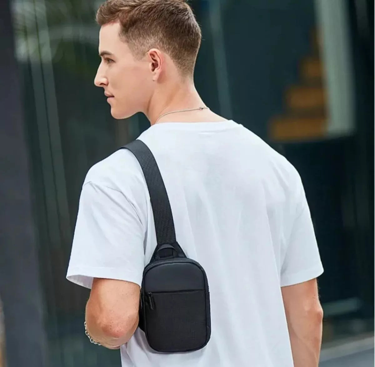 Bandolera Mini Porta Celular Impermeable Viaje Documentos