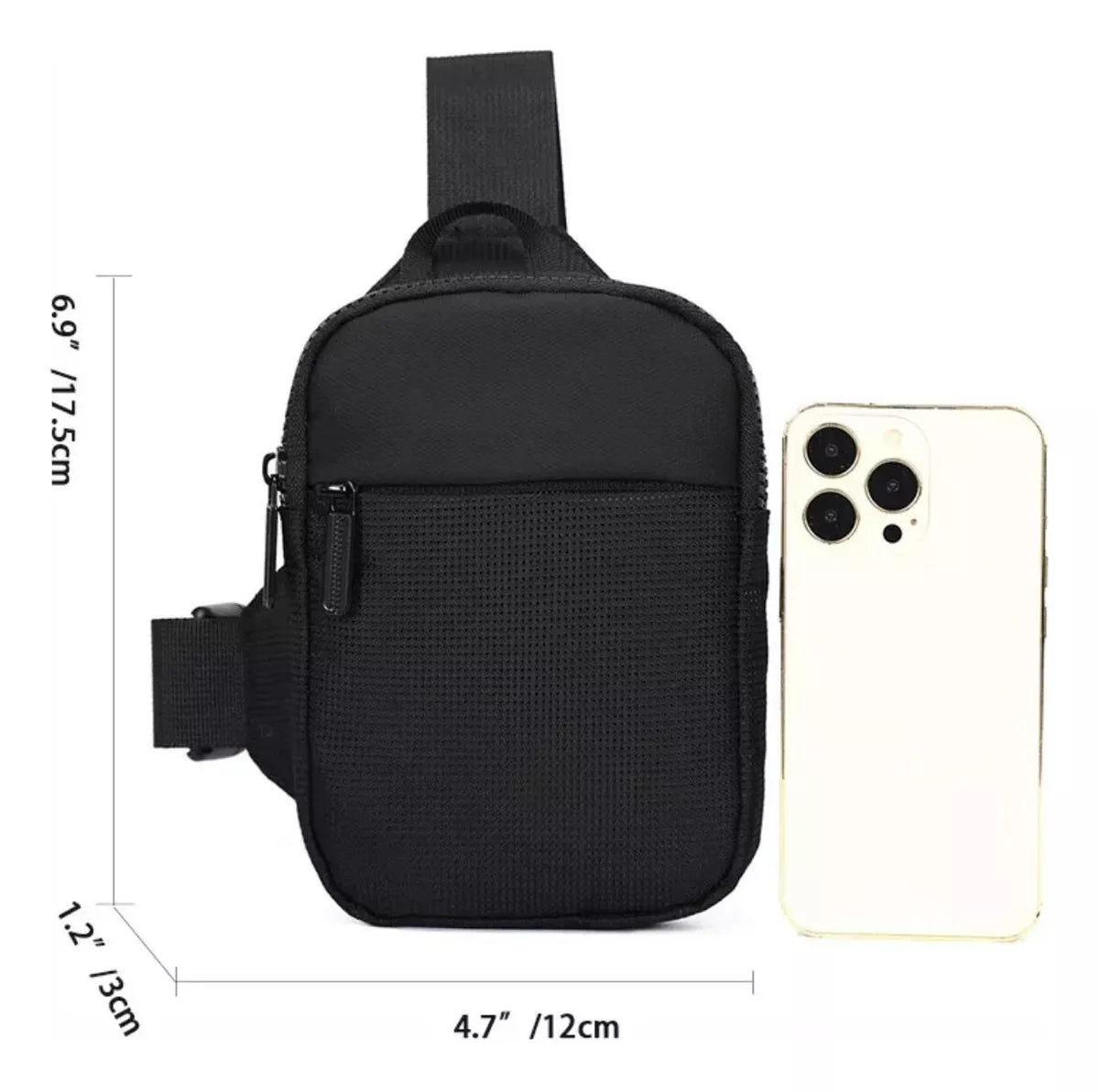 Bandolera Mini Porta Celular Impermeable Viaje Documentos