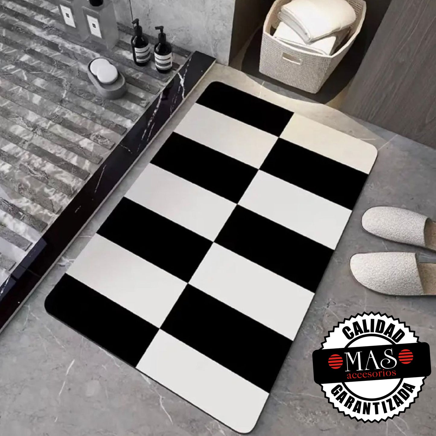 Alfombra de baño absorbente