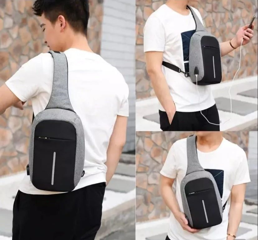 Morral Antirrobo Bandolera Impermeable Unisex Mochila