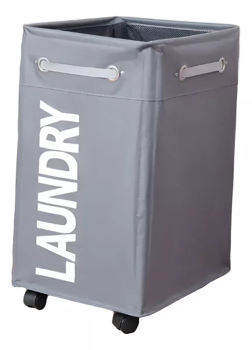Cesto De Ropa Sucia Rueditas Canasto Laundry Lavadero Movil