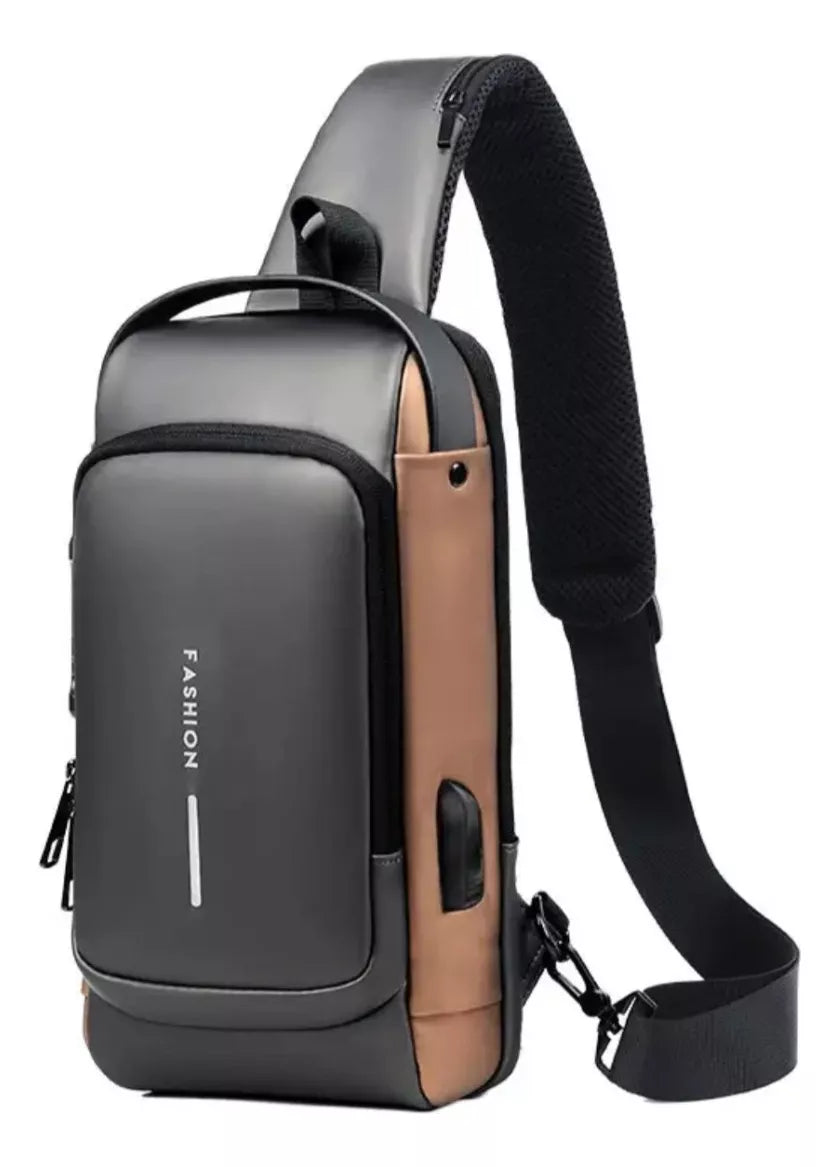 Morral Antirrobo Con Tranca Bandolera Impermeable Mochila