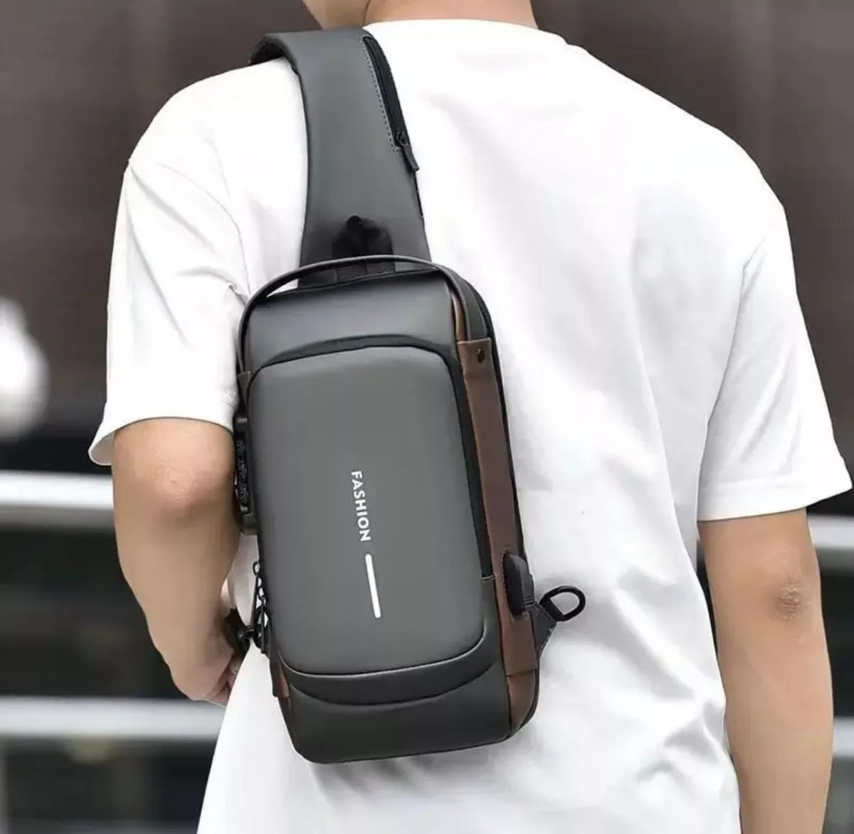 Morral Antirrobo Con Tranca Bandolera Impermeable Mochila
