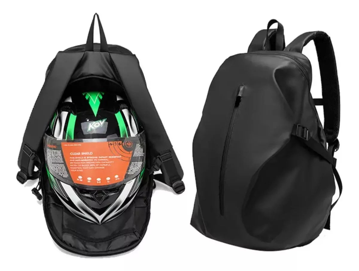 Mochila Impermeable Reflex Para Motociclista Moto Casco