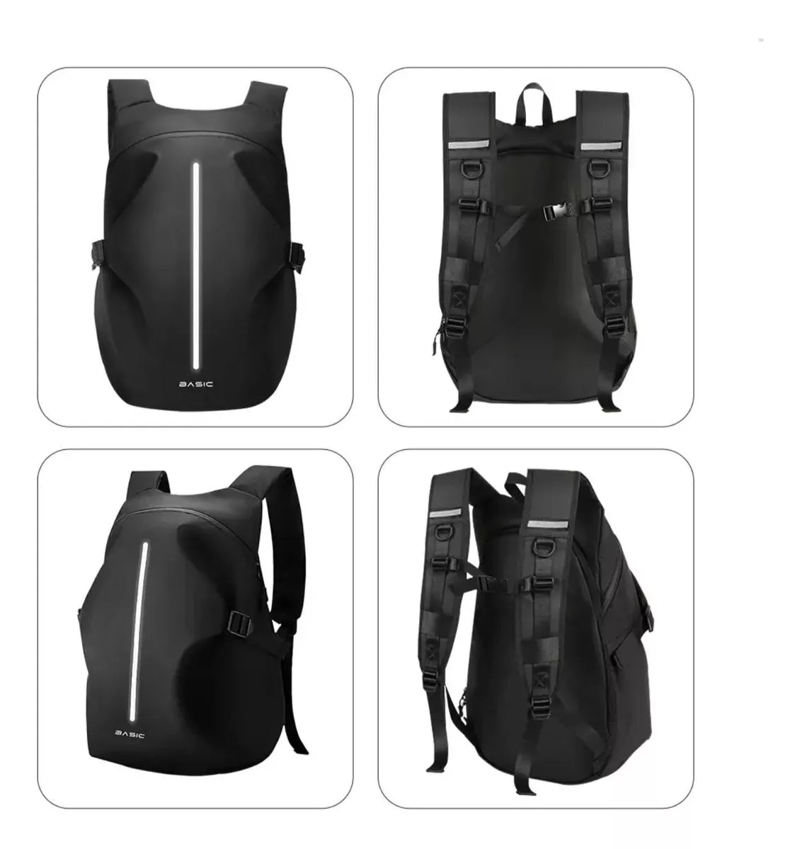 Mochila Impermeable Reflex Para Motociclista Moto Casco