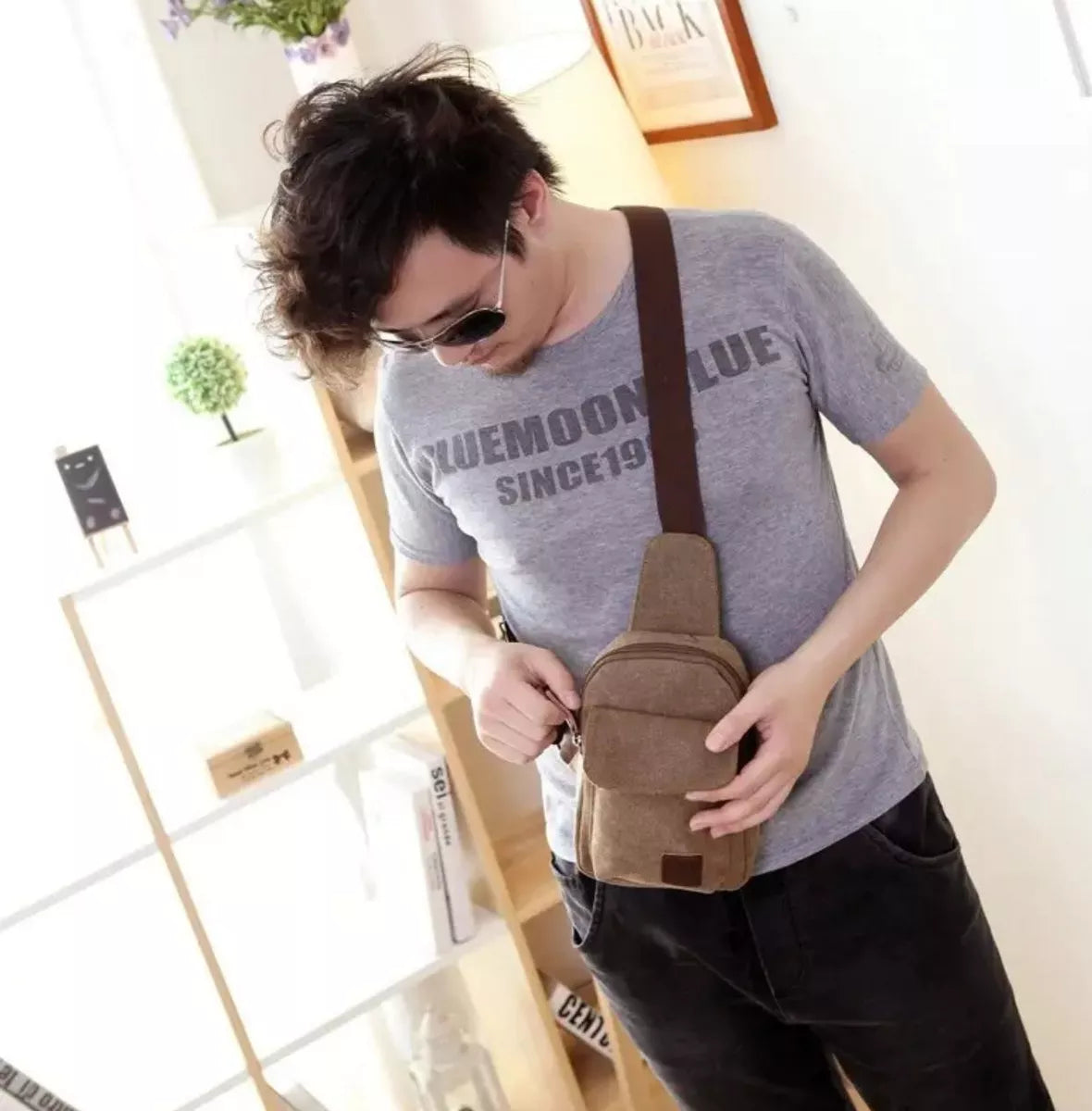 Bolso Morral Bandolera Unisex Impermeable Tendencia