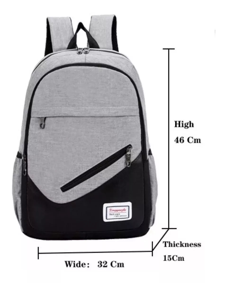 Mochila 3 En 1 Impermeable + Bandolera + Cartuchera Cod.235