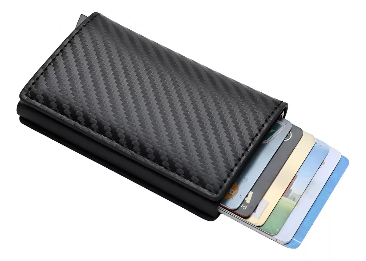 Billetera Tarjetero Slim Fibra De Carbono Minimalista