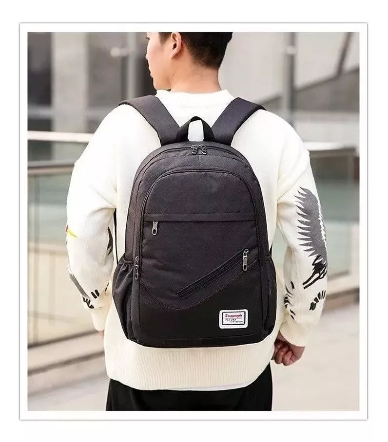 Mochila 3 En 1 Impermeable + Bandolera + Cartuchera Cod.235