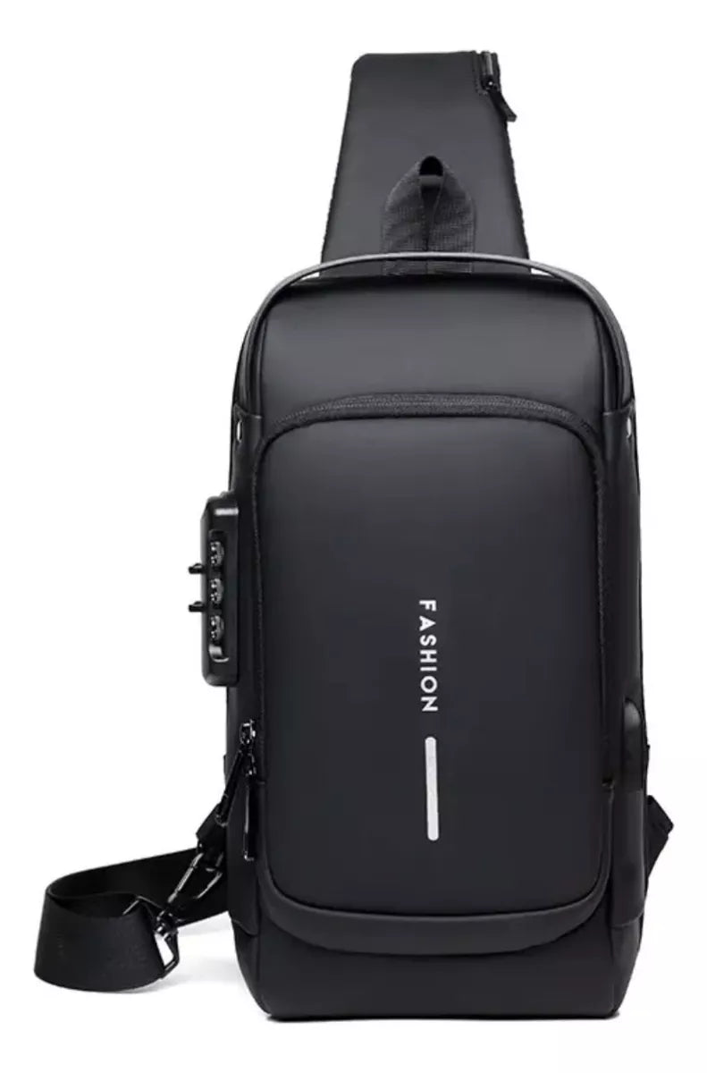 Morral Antirrobo Con Tranca Bandolera Impermeable Mochila