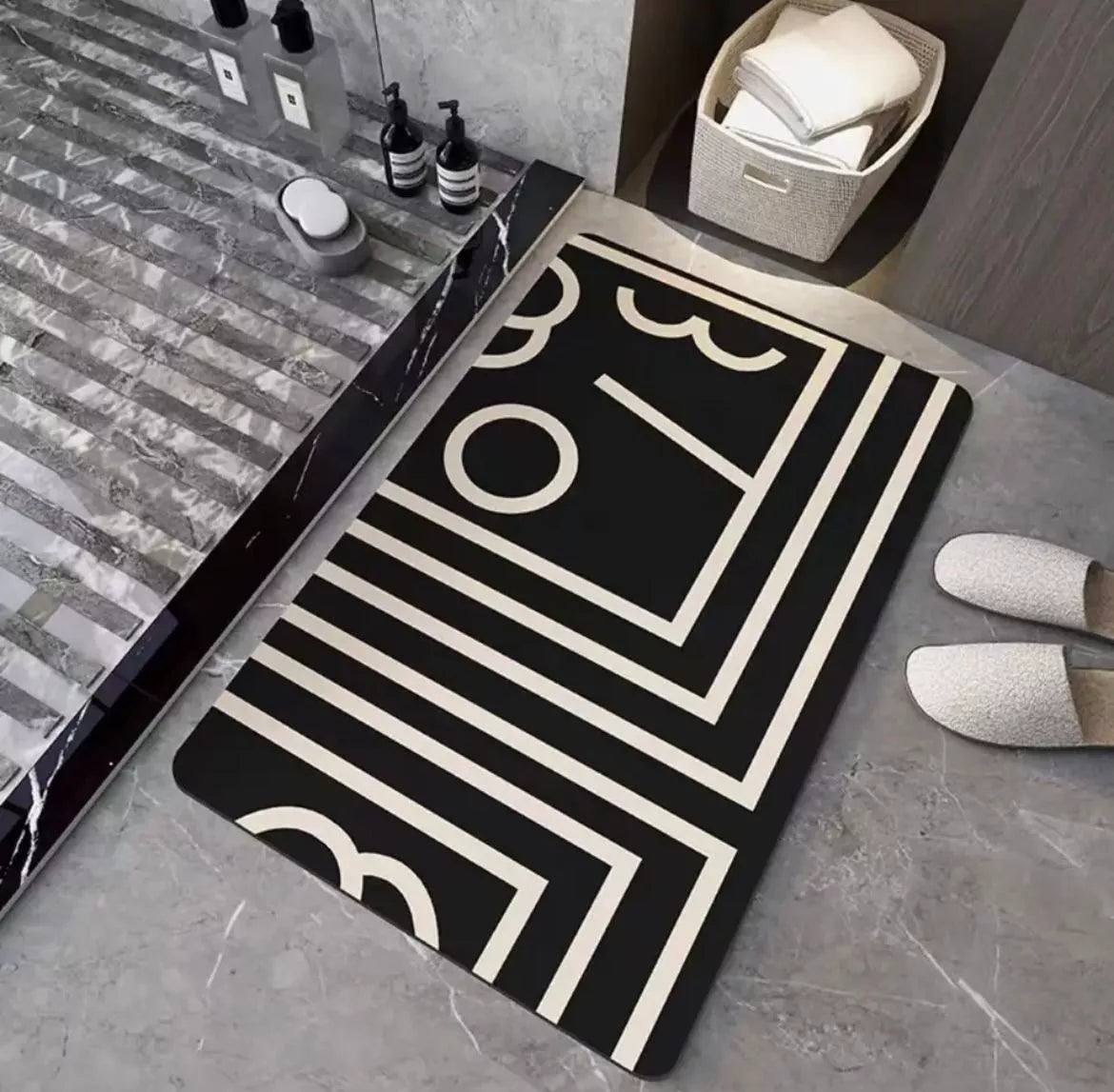 Alfombra de baño absorbente