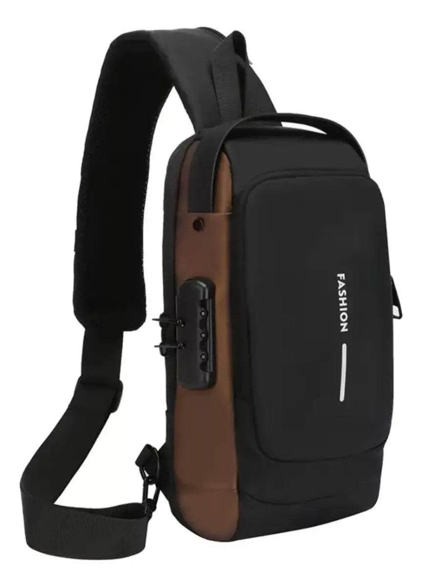 Morral Antirrobo Con Tranca Bandolera Impermeable Mochila