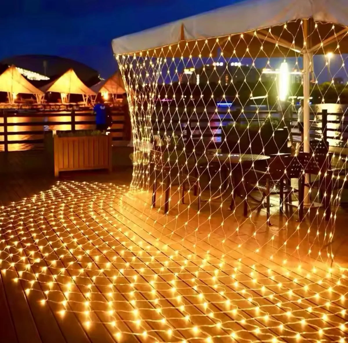 Cortina Red Led 3x2m Interior Exterior 8 Efectos 220 Navidad