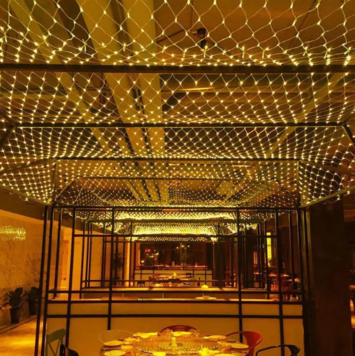Cortina Red Led 3x2m Interior Exterior 8 Efectos 220 Navidad
