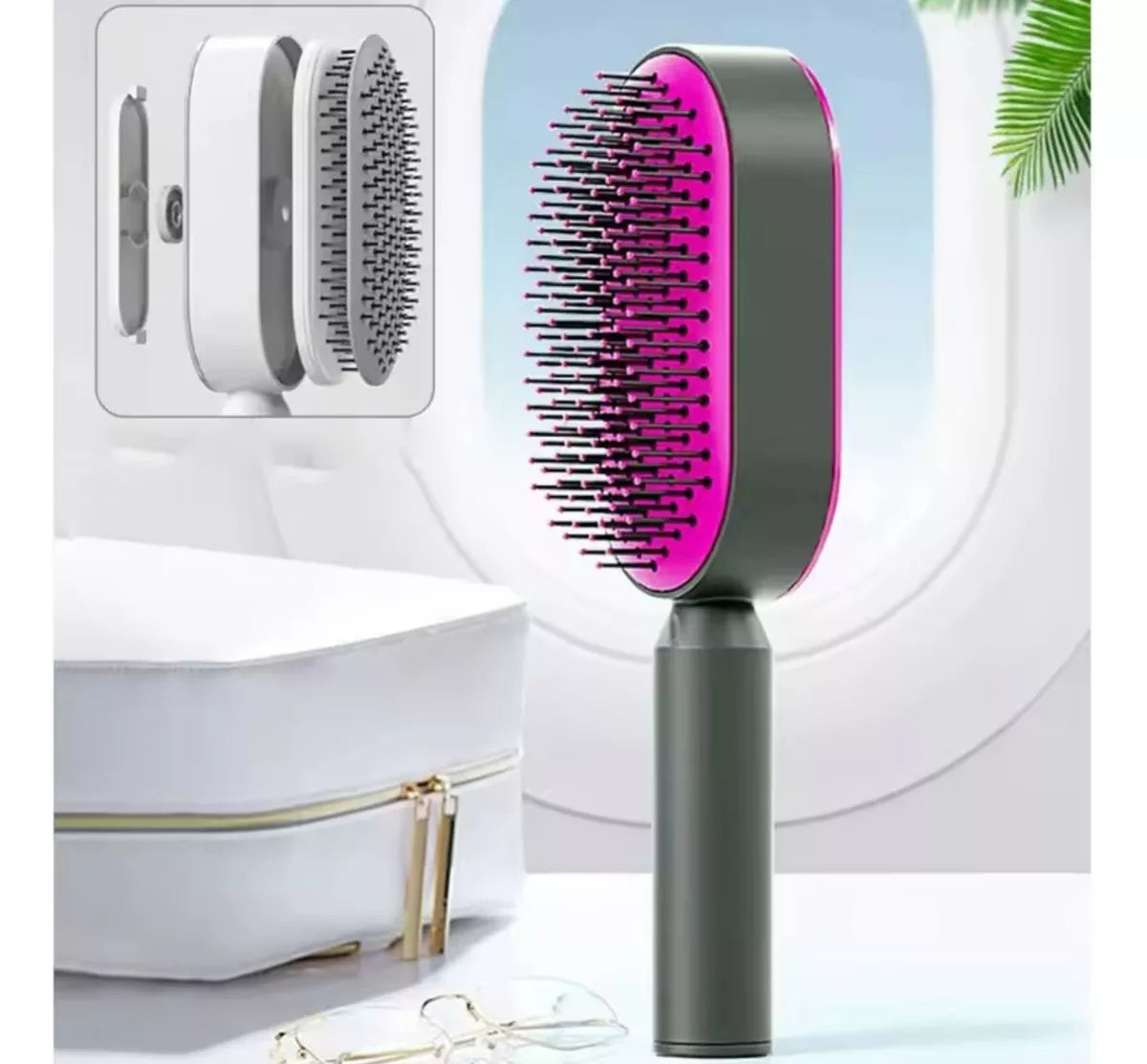 Cepillo de Pelo Autolimpiante