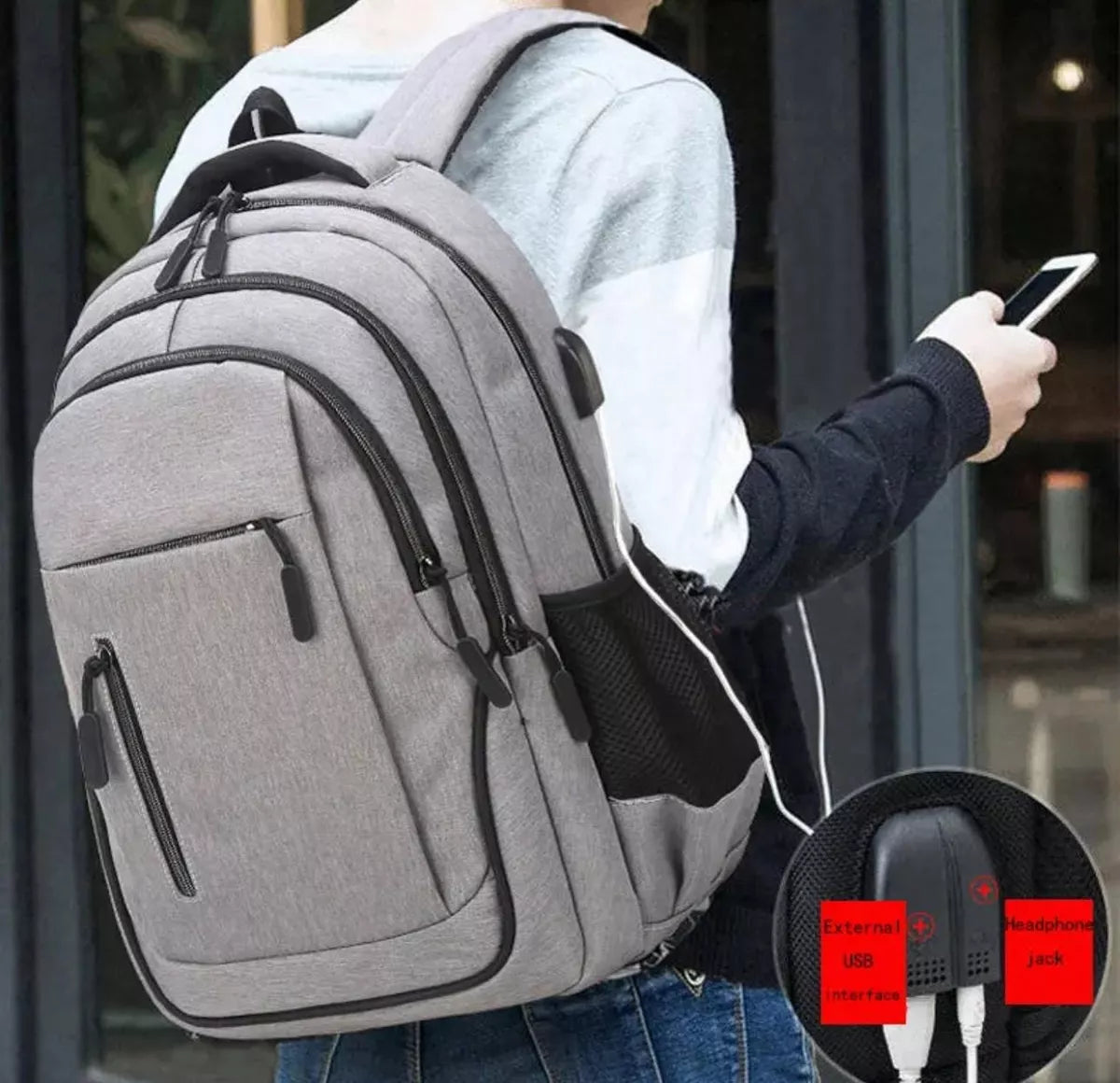 Mochila Impermeable Urbana Liceo Facultad Trabajo Nro 11