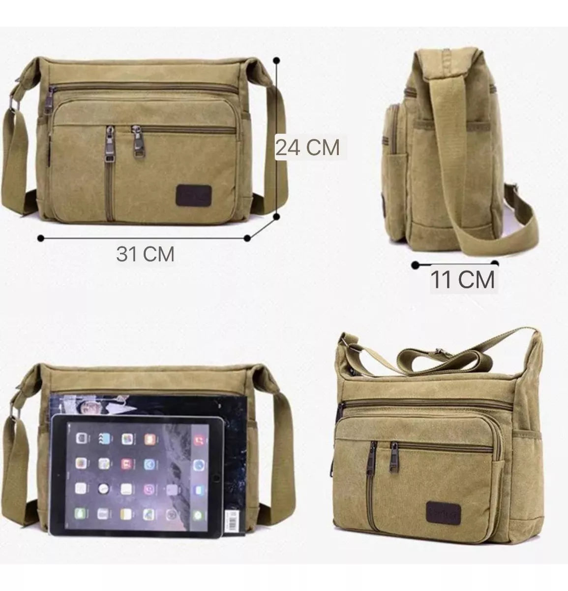 Morral Bandolera Cruzada Unisex Bolso Organizador Gabilucho