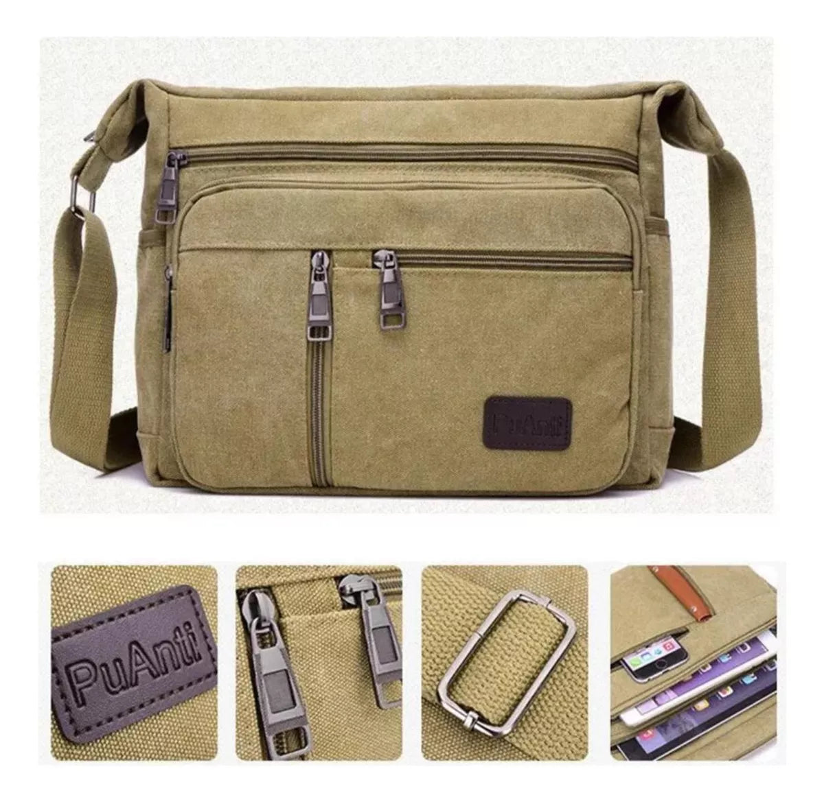 Morral Bandolera Cruzada Unisex Bolso Organizador Gabilucho