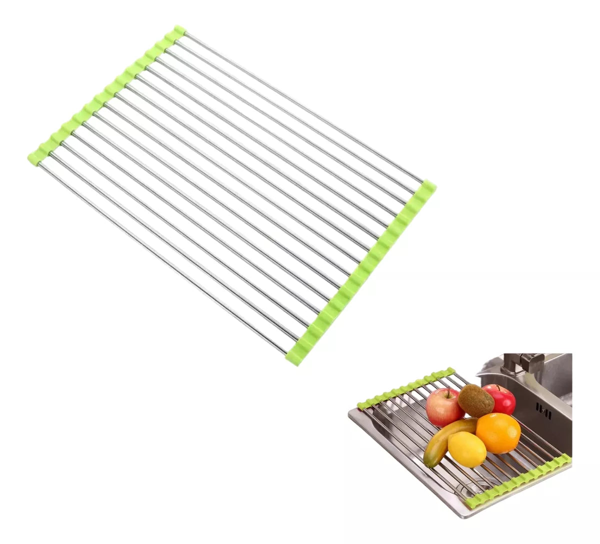 Escurridor Extensible Secaplatos Enrollable Bacha Mediano