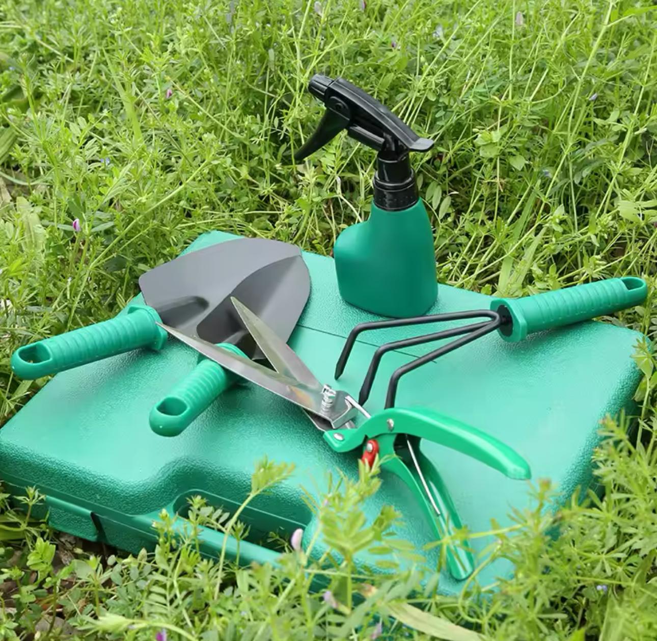 Kit De Jardinería 10 Pzs + Estuche P/ Indoor Outdoor Jardín