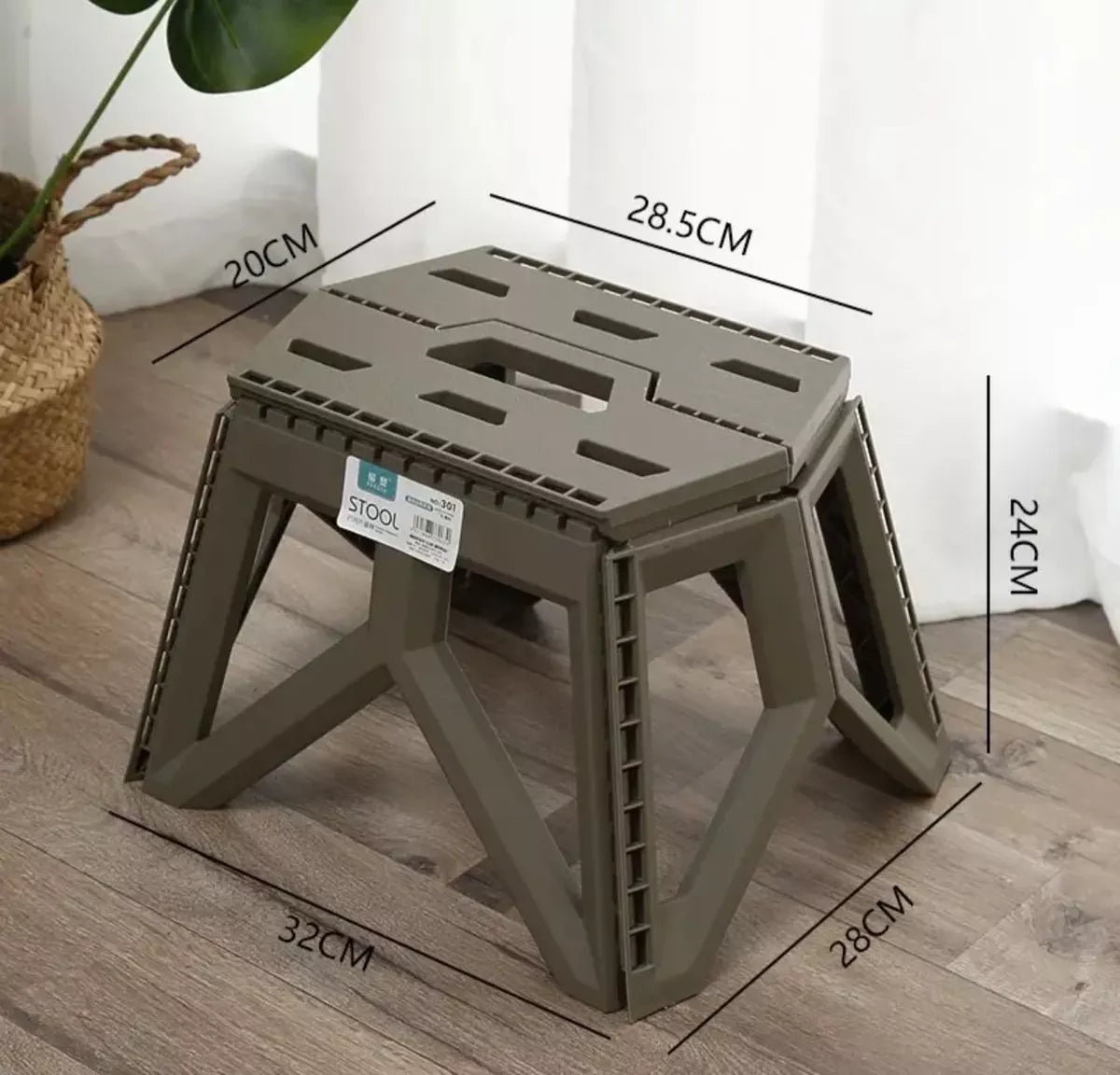 Banco Plastico Resistente Banquito Plegable Hasta 150kg