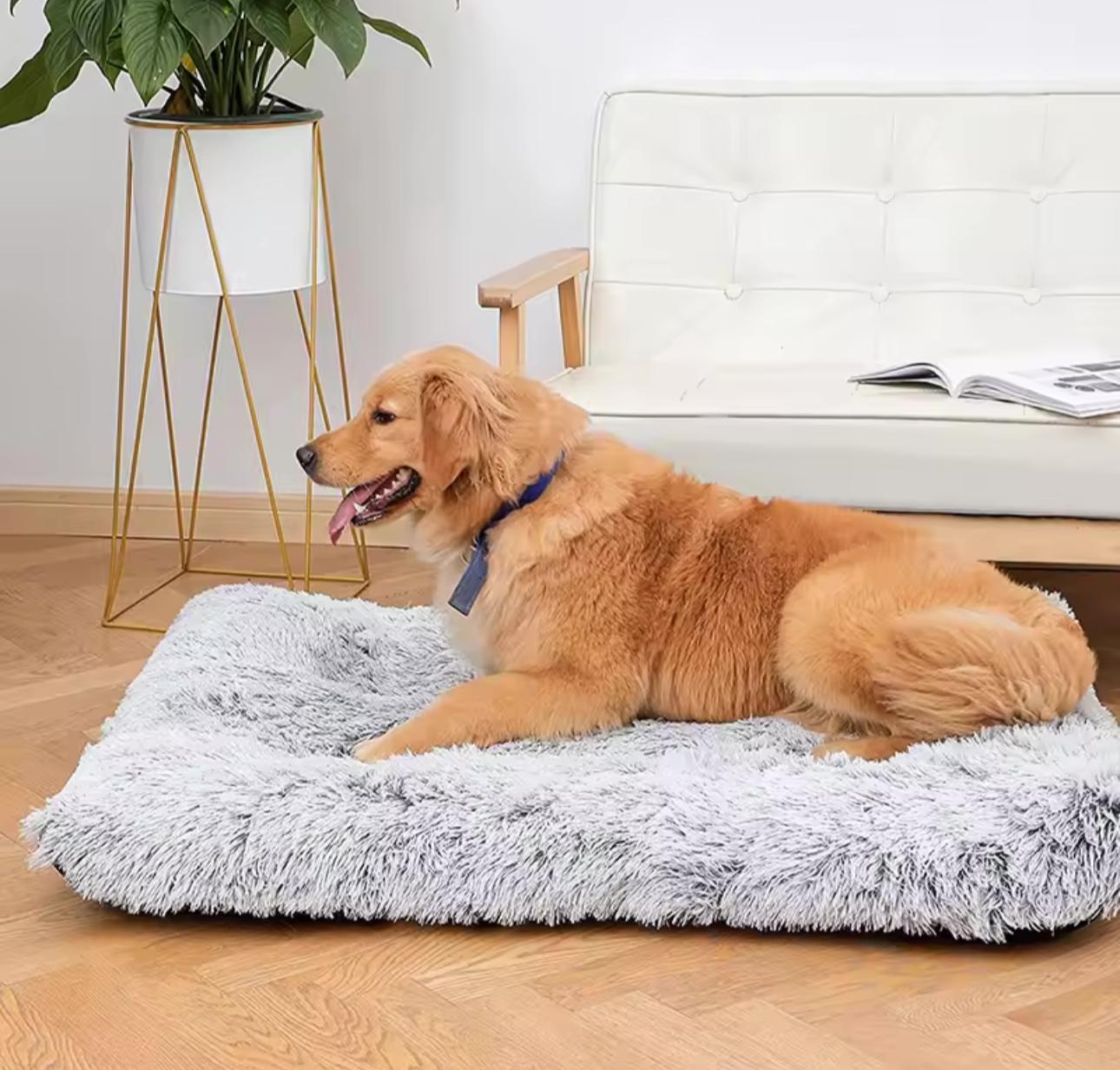 Cama Cucha Mascota Peluda Perro Gato Tamaño X X L 110 X 75cm